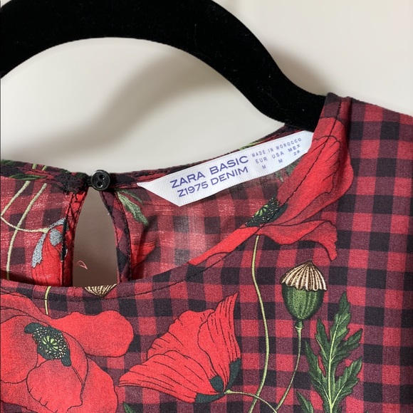 Zara basic bottom tie ruffle blouse ❤️ - Picture 4 of 4